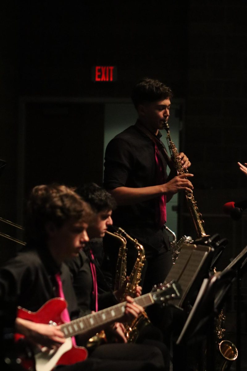 Jazz Band closes out the spring concert with Sir Duke by Stevie Wonder