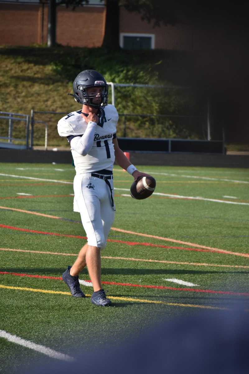 Danny Hahn during warmups prior to B-CC's win over Walter Johnson.