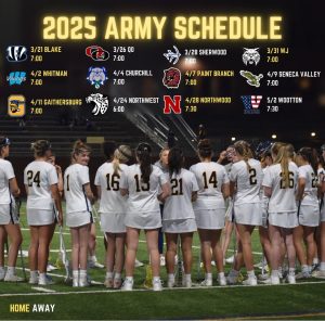 B-CC Girls Lacrosse upcoming schedule. Photo courtesy of @baronsarmy