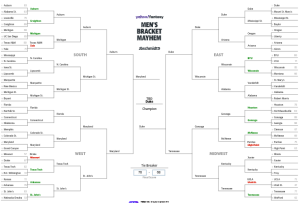 Teachers Join the March Madness: Which Department Will Have the Reigning Men's Bracket?