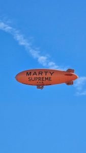"Marty Supreme"'s blimp flies over California. (Image Courtesy of inMaricopa)