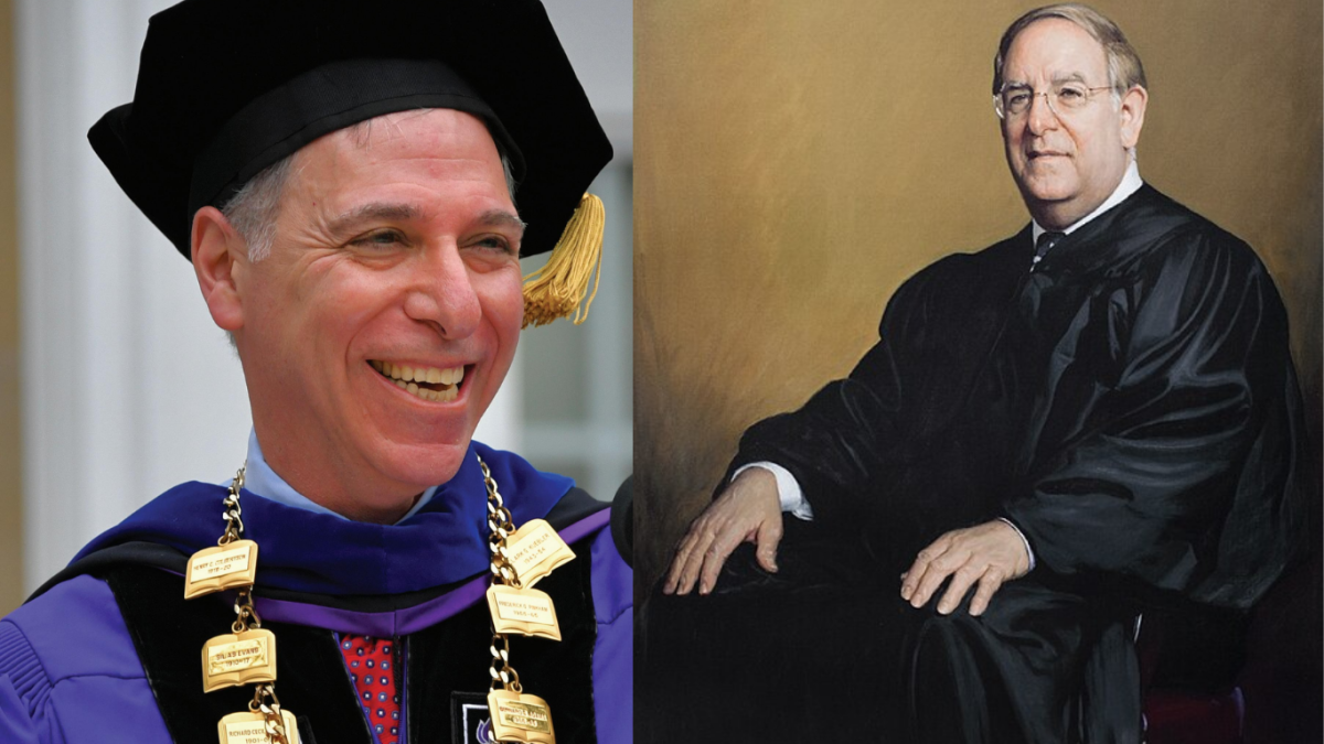 Left, Zach Messitte, and right, Peter Messitte