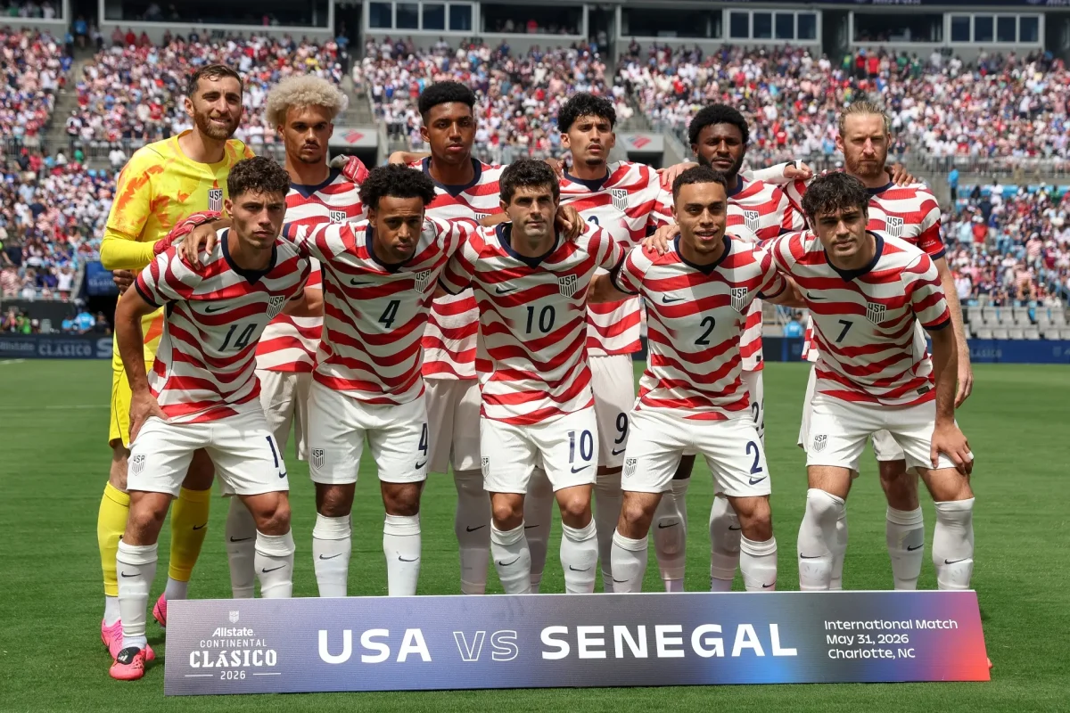 USMNT starting squad in their friendly match against Germany in May.