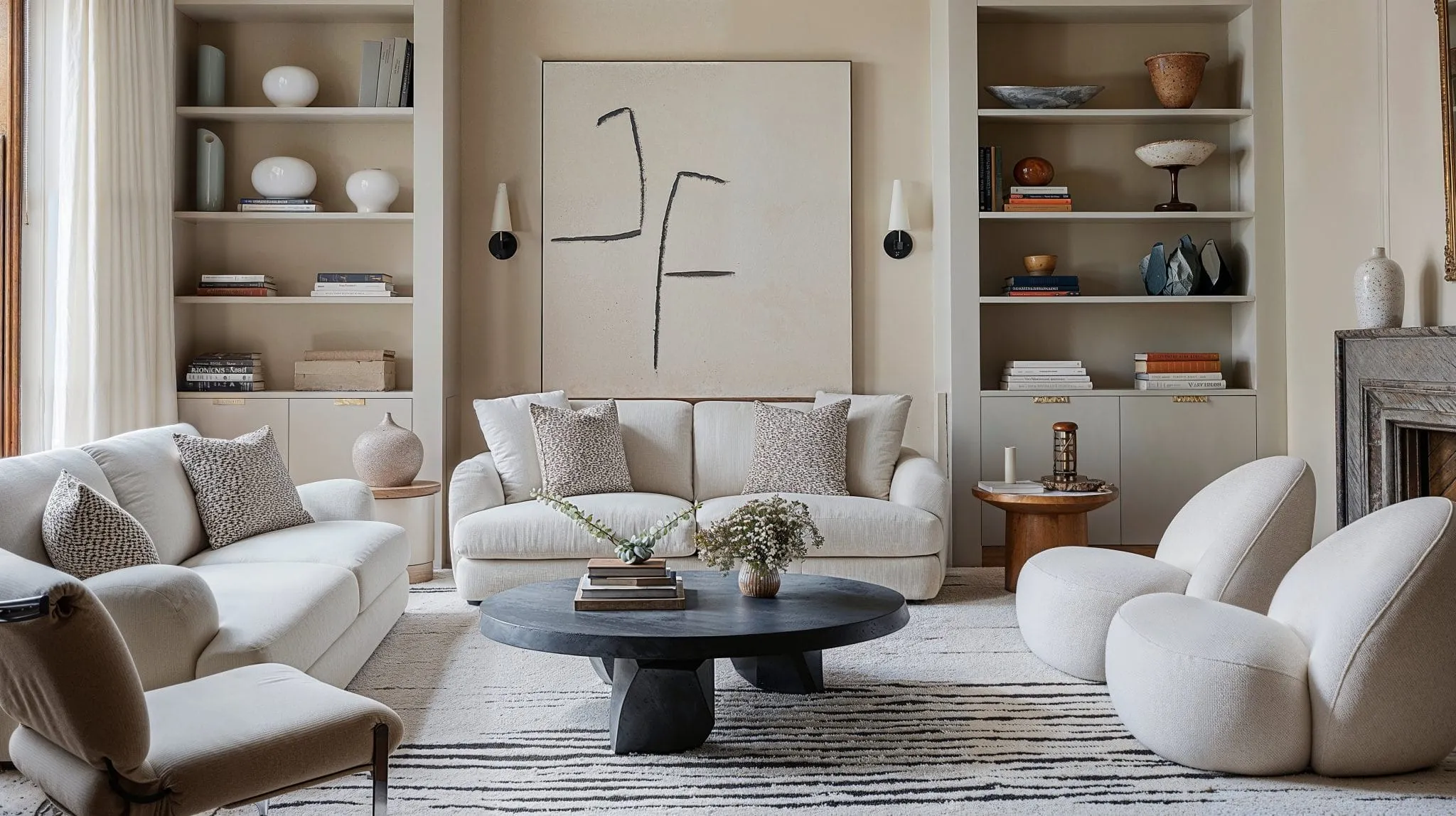 No longer are homes decorated in gilded elements; neutrals and quiet accessories have taken over. 
